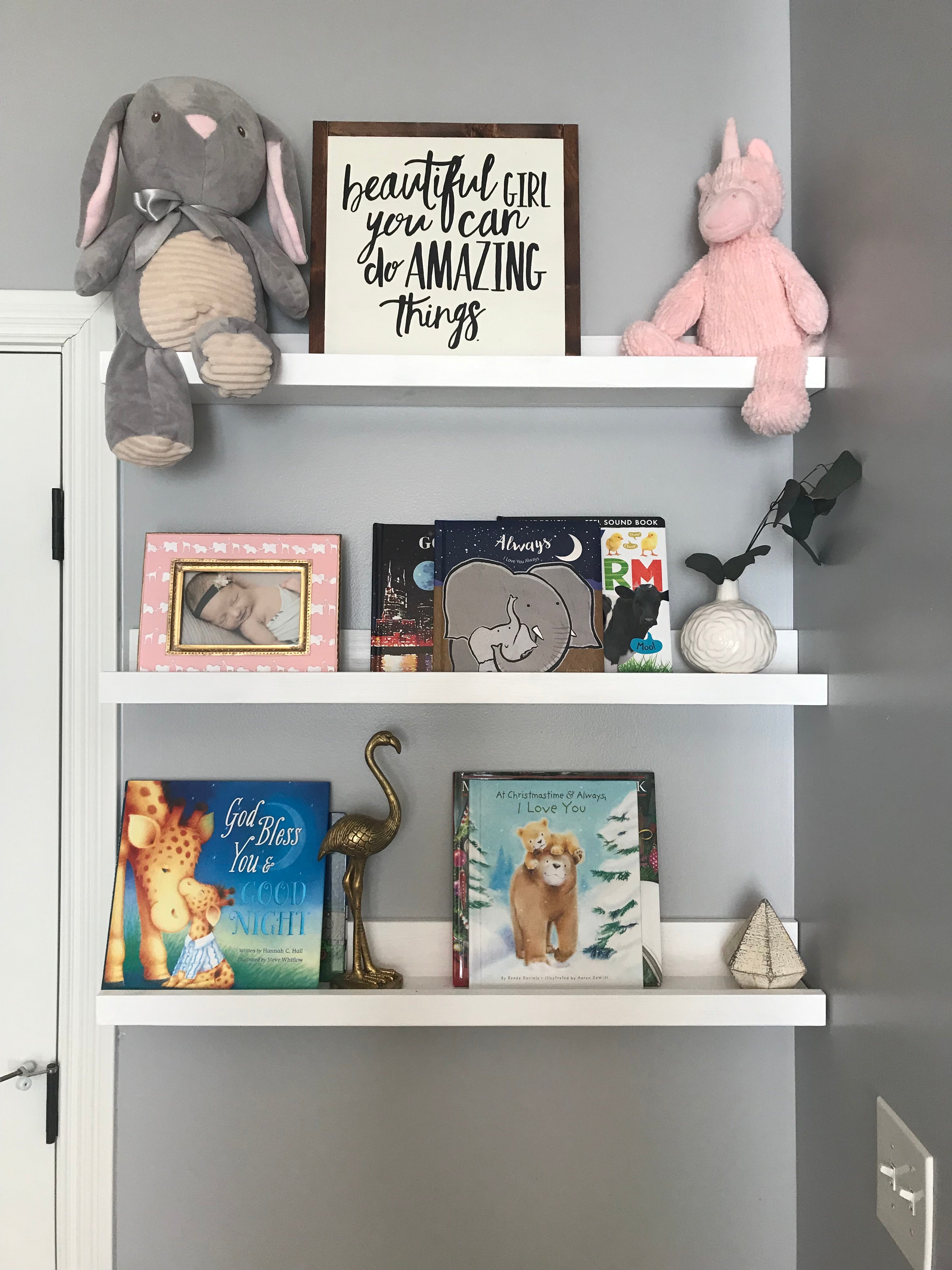 Floating shelves for stuffed animals deals