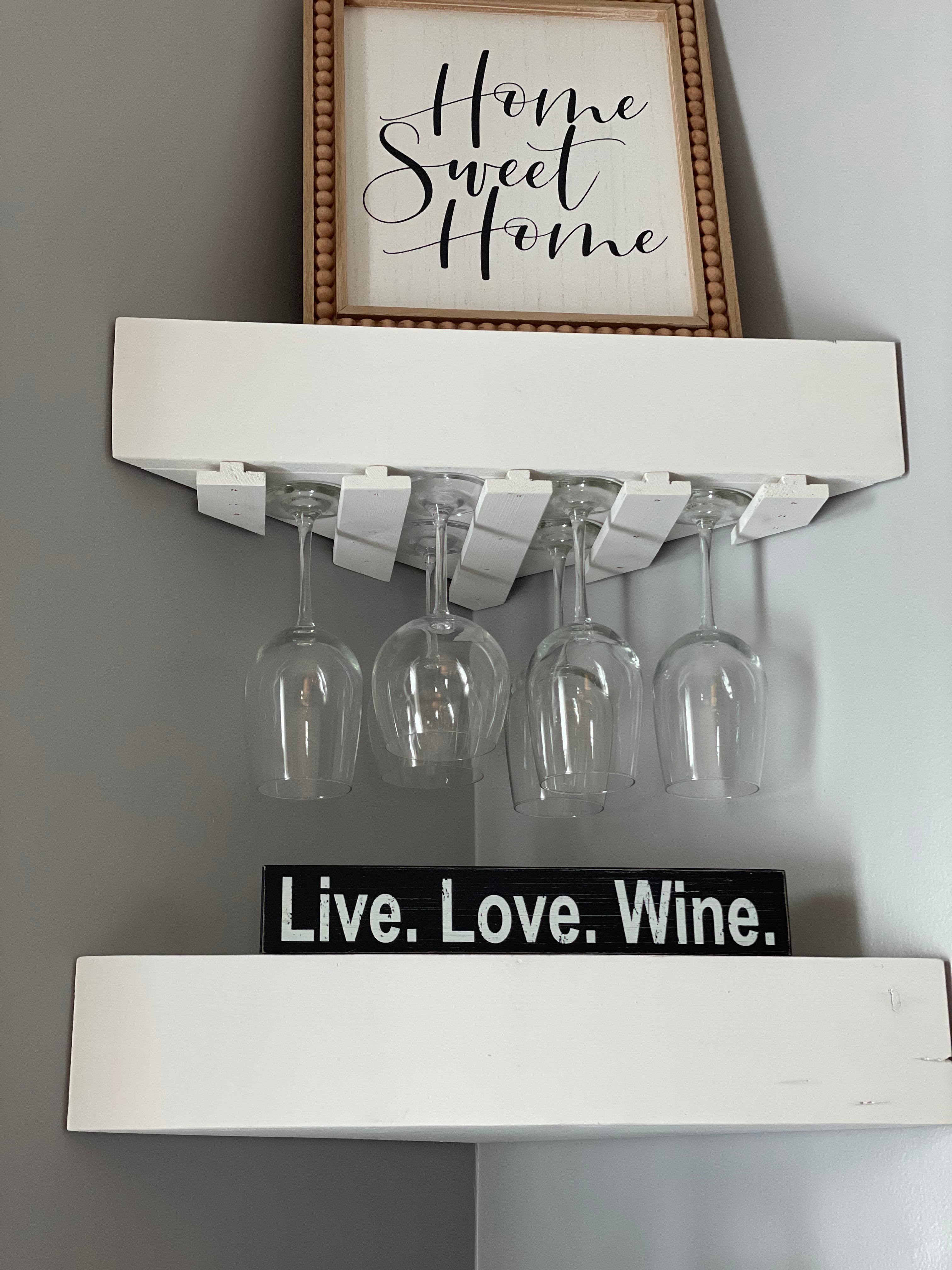 Wine Rack and Corner Shelf Set – Green River Wood