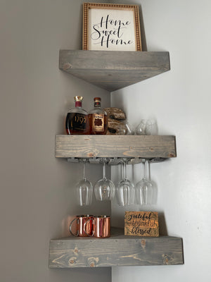 Floating corner 2025 wine rack